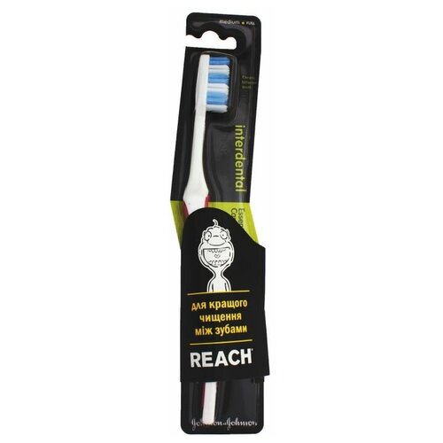 Зубная щетка Reach Interdental средняя White-Blue