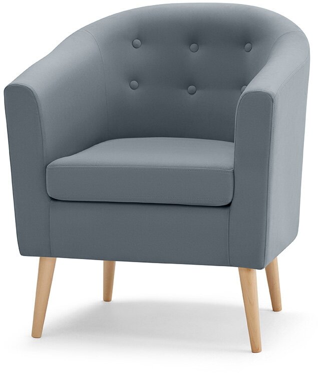 Кресло SCANDICA Джон, 73х85х75 см, цвет серый