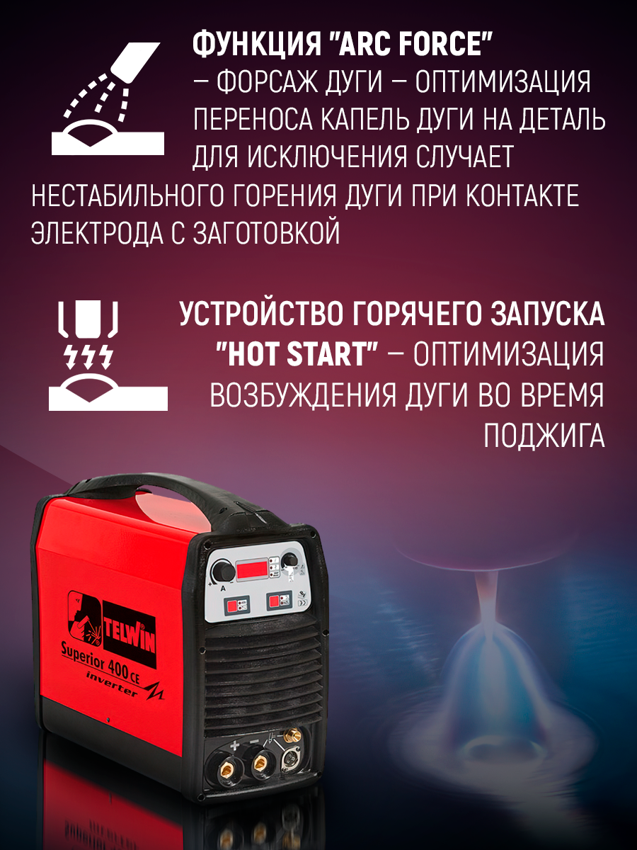 Инвертор сварочный Telwin - фото №5