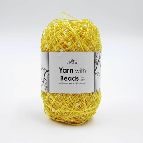 Добавочная нить с бусинами 41 полиэстер 25г 100м
