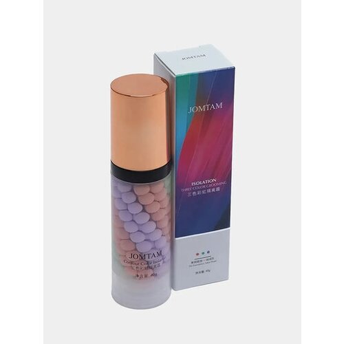 Трехцветная основа, база для лица под макияж праймер 