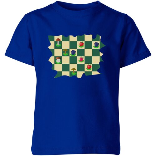 Футболка Us Basic, размер 10, синий сумка летние шахматы битва грибы и ягоды зеленое яблоко