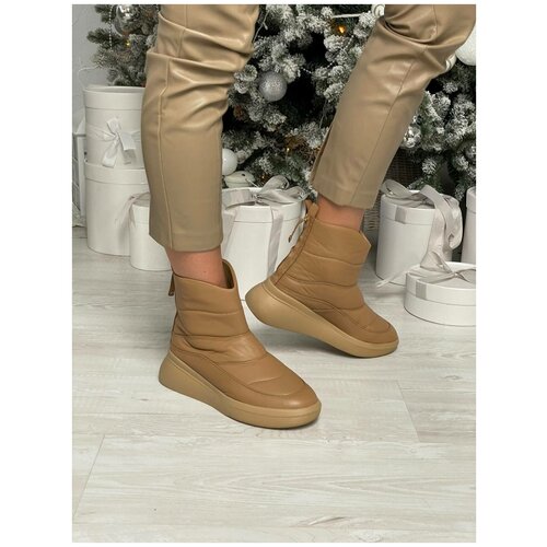 фото Ботинки hogl, демисезонные,натуральная кожа, полнота 6, анатомическая стелька, размер 36, коричневый