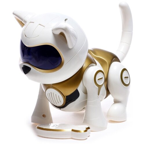 фото Iq bot робот-кошка, интерактивная «новогодняя шерри», русское озвучивание, цвет золотой