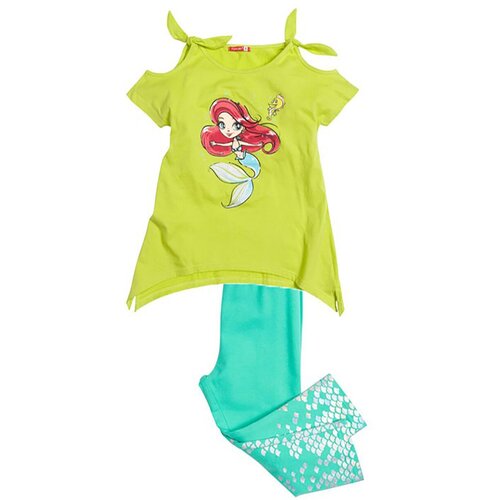 Комплект одежды Pelican, туника и легинсы, размер 3, бирюзовый, зеленый