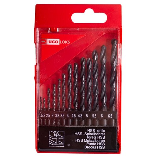 Набор сверл по металлу ugo loks 15-65мм 13шт 989₽