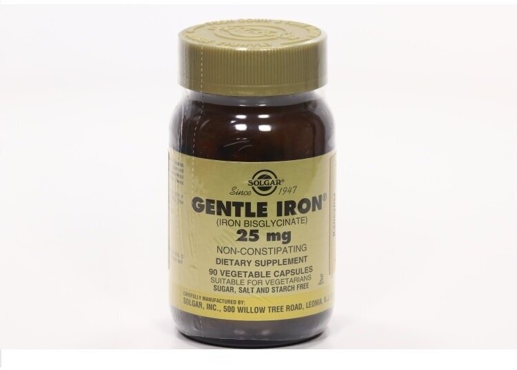 Gentle Iron (Iron Bisglycinate) капс., 25 мг, 15 г, 90 шт.