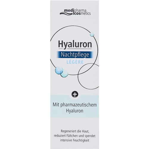 Купить Medipharma Cosmetics Hyaluron Крем для лица ночной легкий, 50 мл 1 шт, Др.Тайсс Натурварен Гмб Х