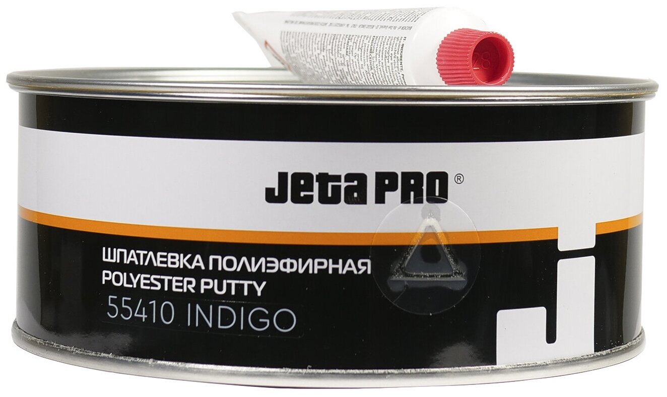 Шпатлевка с микростекловолокном + отвердитель Jeta Pro Indigo, фиолетовая, 1,0+0,02кг