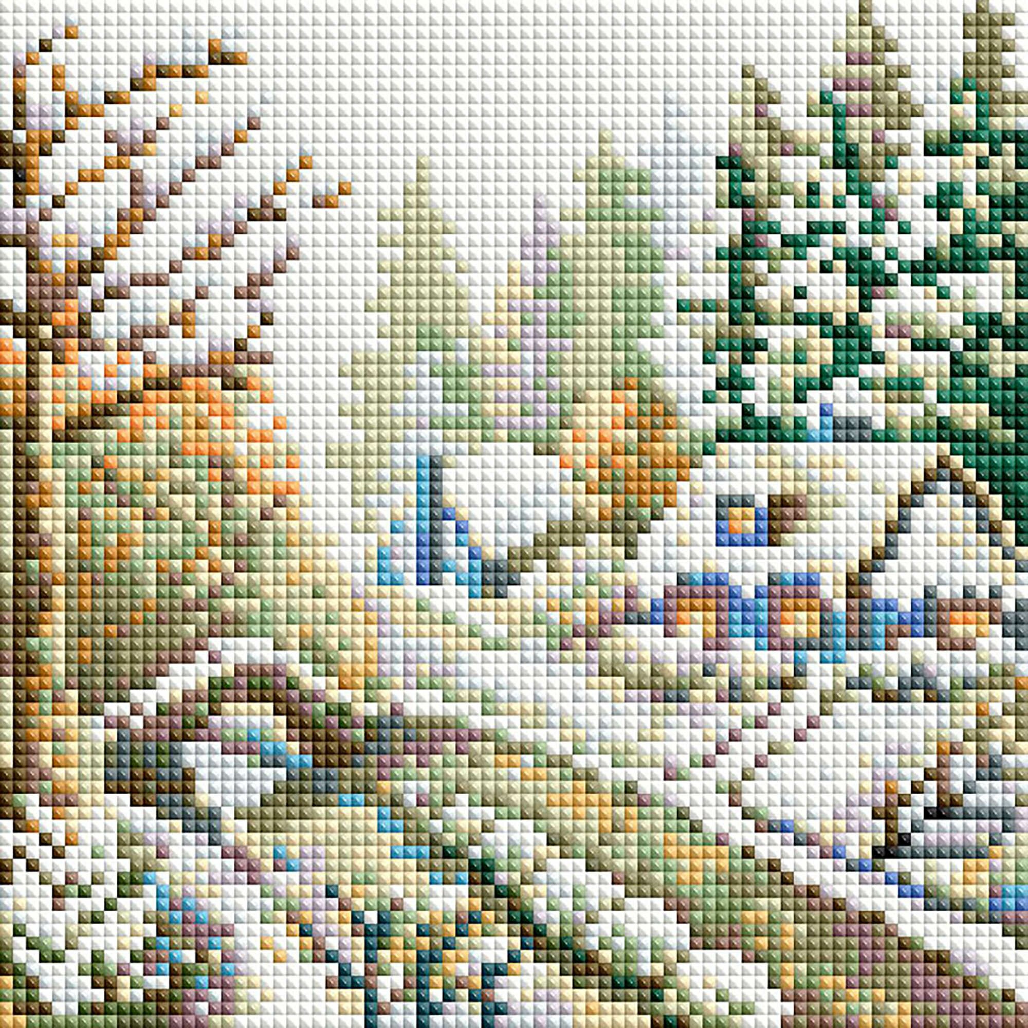 Алмазная мозаика Зима, 23 цвета Белоснежка - фото №1