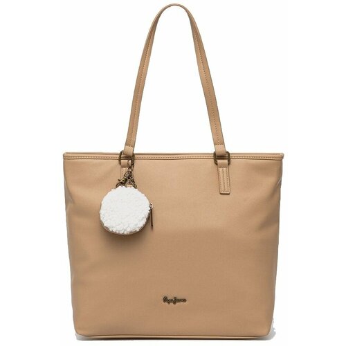 фото Сумка шоппер pepe jeans, бежевый
