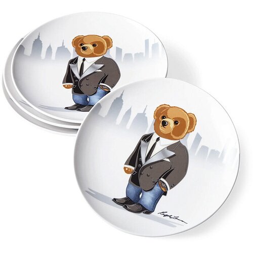 Haven City Bear Набор тарелок на 4 персоны
