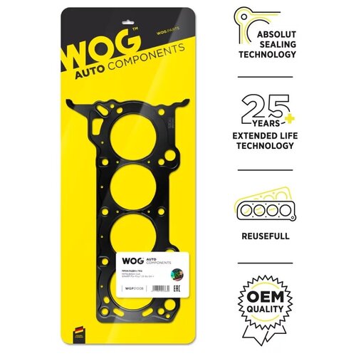 Прокладка ГБЦ WOG WGP31008 (MITSUBISHI Colt, Lancer X, SMART For-Four 1.3i 16v 04->)