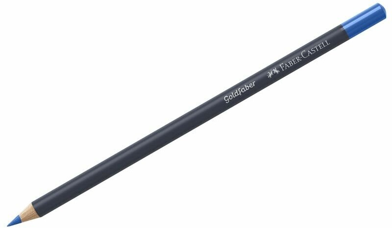 Карандаш художественный Faber-Castell "Goldfaber", цвет 143 синий кобальт, 341173