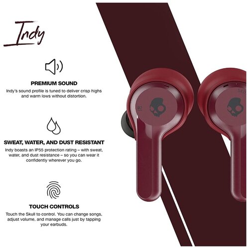 Беспроводные наушники Skullcandy Indy True Wireless Red S2SSW-M685 349000₽