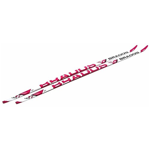 Лыжный комплект STC Brados XT Lady 75 мм 175 см step (красно-белый-серый)