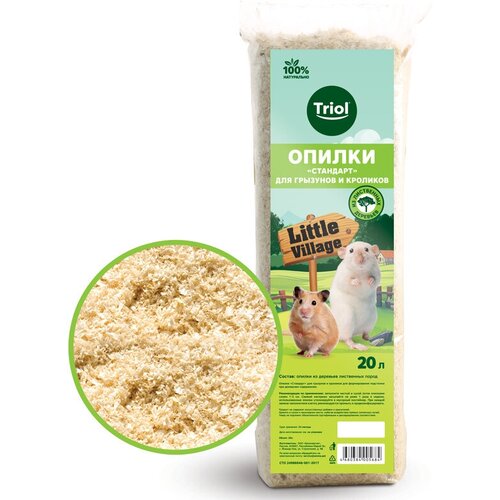Опилки Тriol Стандарт для грызунов и кроликов 20 л 273₽