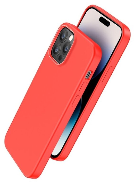 Накладка HOCO Pure для iPhone 14 Pro Max, красная