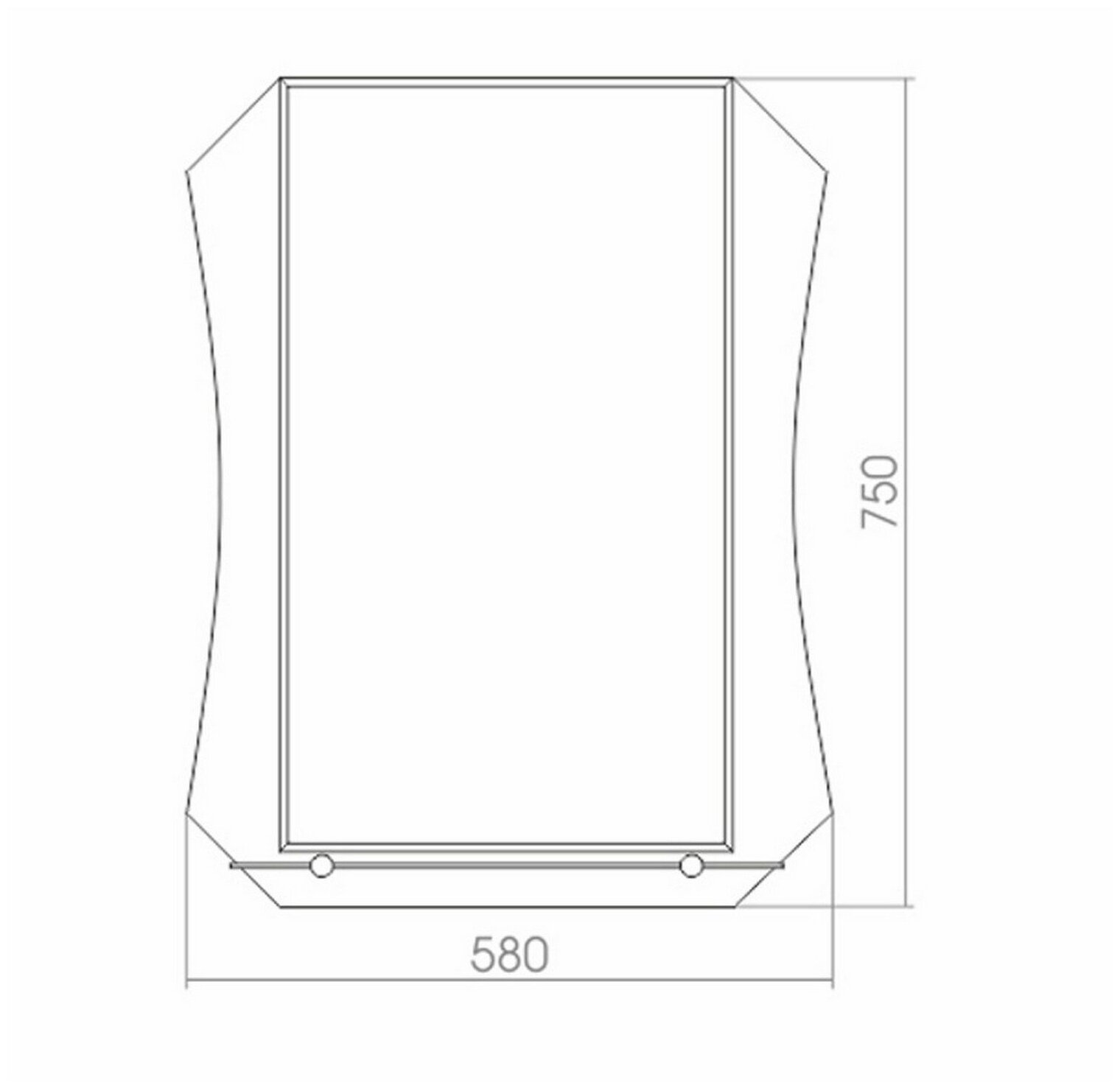 Зеркало Mixline Тоскана 537409 58x75 см - фотография № 4