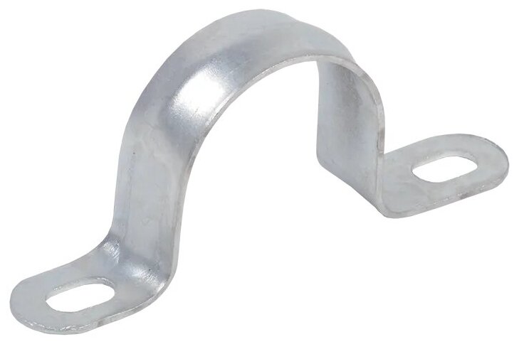 Скоба IEK CMAT11-12-010 двухлапковый 12мм оцинкованная сталь белый (упак10шт)