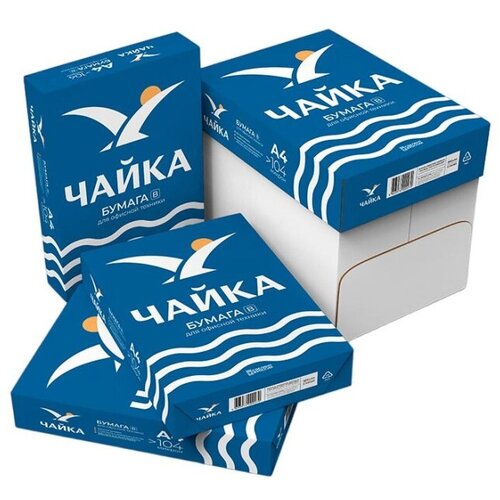 Бумага Чайка (А4, марка В, 80 г/кв. м, 500 л)