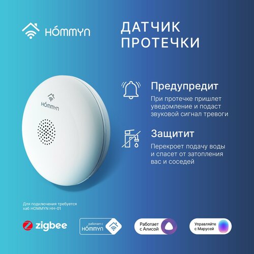 блок управления hommyn hub hh 01 Датчик протечки HOMMYN WS-30-Z