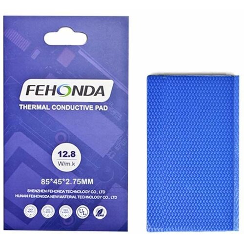 Термопрокладка FEHONDA 12.8Вт/мК 85х45мм 2.75мм new high quality 100 100 heat sink thermal conductivity 6 0w gpu cpu heatsink cooling conductive silicone pad pc fan thermal pad