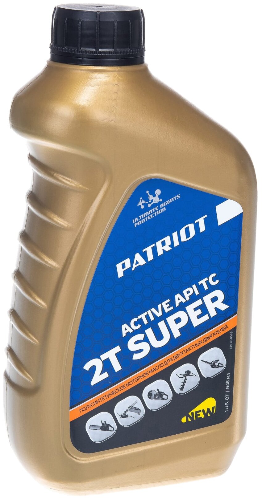 Масло полусинт. PATRIOT SUPER ACTIVE 2T 0,946л.