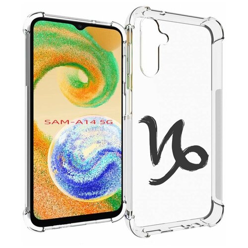 Чехол MyPads знак-зодиака-козерог-8 для Samsung Galaxy A14 4G/ 5G задняя-панель-накладка-бампер