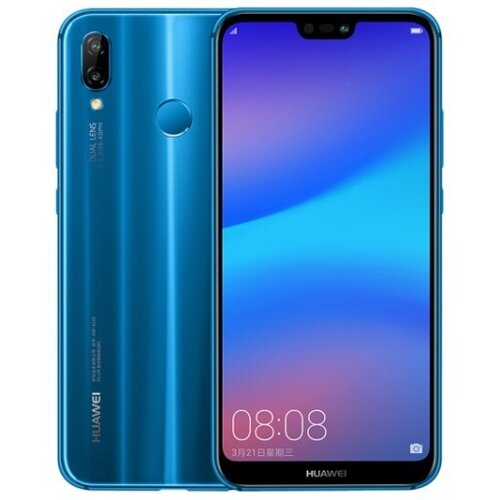 Смартфон HUAWEI P20 Lite 4128 ГБ Dual nano SIM синий ультрамарин 1104100₽