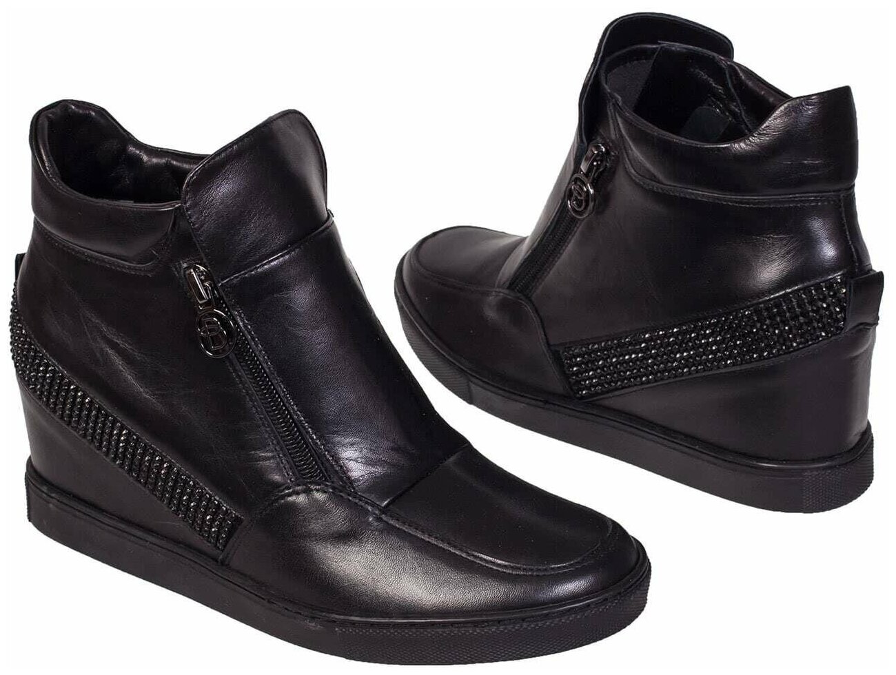 Женские ботинки из натуральной кожи Lamome BAL-W00561-SNIK-002 czarna 