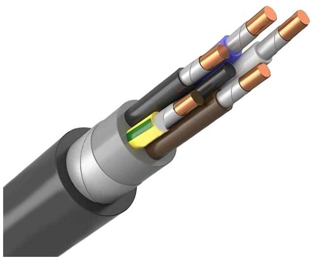 Кабель силовой огнестойкий ВВГнг(A)-FRLS 5х6 мм2 ГОСТ 2м - фотография № 3