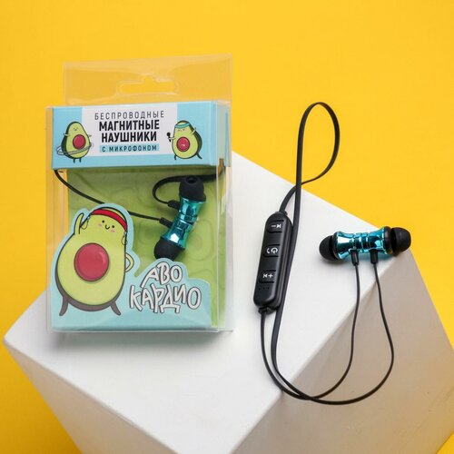 Беспроводные магнитные наушники с микрофоном Авокадо мод I10 9 х 135 см 1шт 751₽