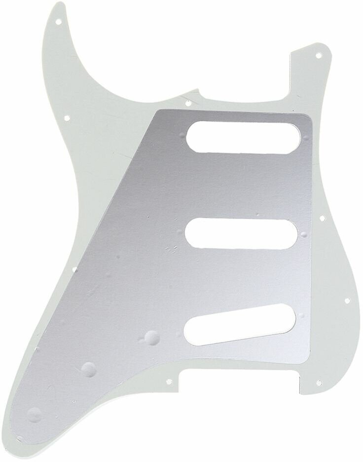 Защитная накладка гитары Fender Stratocaster SSS 3 слоя белая Musiclily MX1388AW