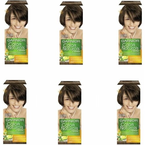 Краска для волос Garnier (Гарньер) Color Naturals Creme, тон 6 - Лесной орех х 6шт