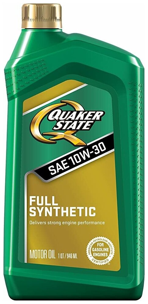 Масло моторное синтетическое QUAKER STATE Ultimate Durability Full Synthetic 10W-30 (946 мл)