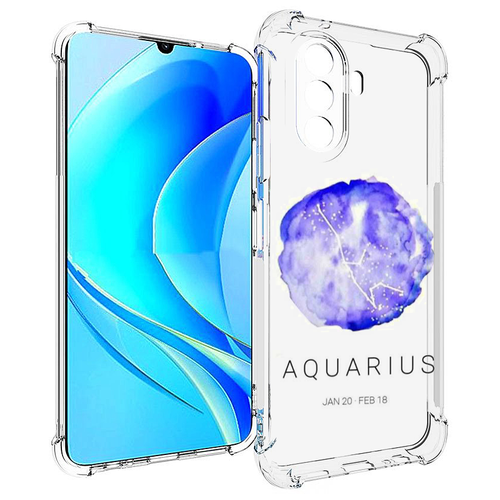 Чехол MyPads знак зодиака водолей 5 для Huawei Nova Y70 / Nova Y70 Plus (MGA-LX9N) / Huawei Enjoy 50 задняя-панель-накладка-бампер чехол mypads знак зодиака близнецы 5 для huawei nova y70 nova y70 plus mga lx9n huawei enjoy 50 задняя панель накладка бампер