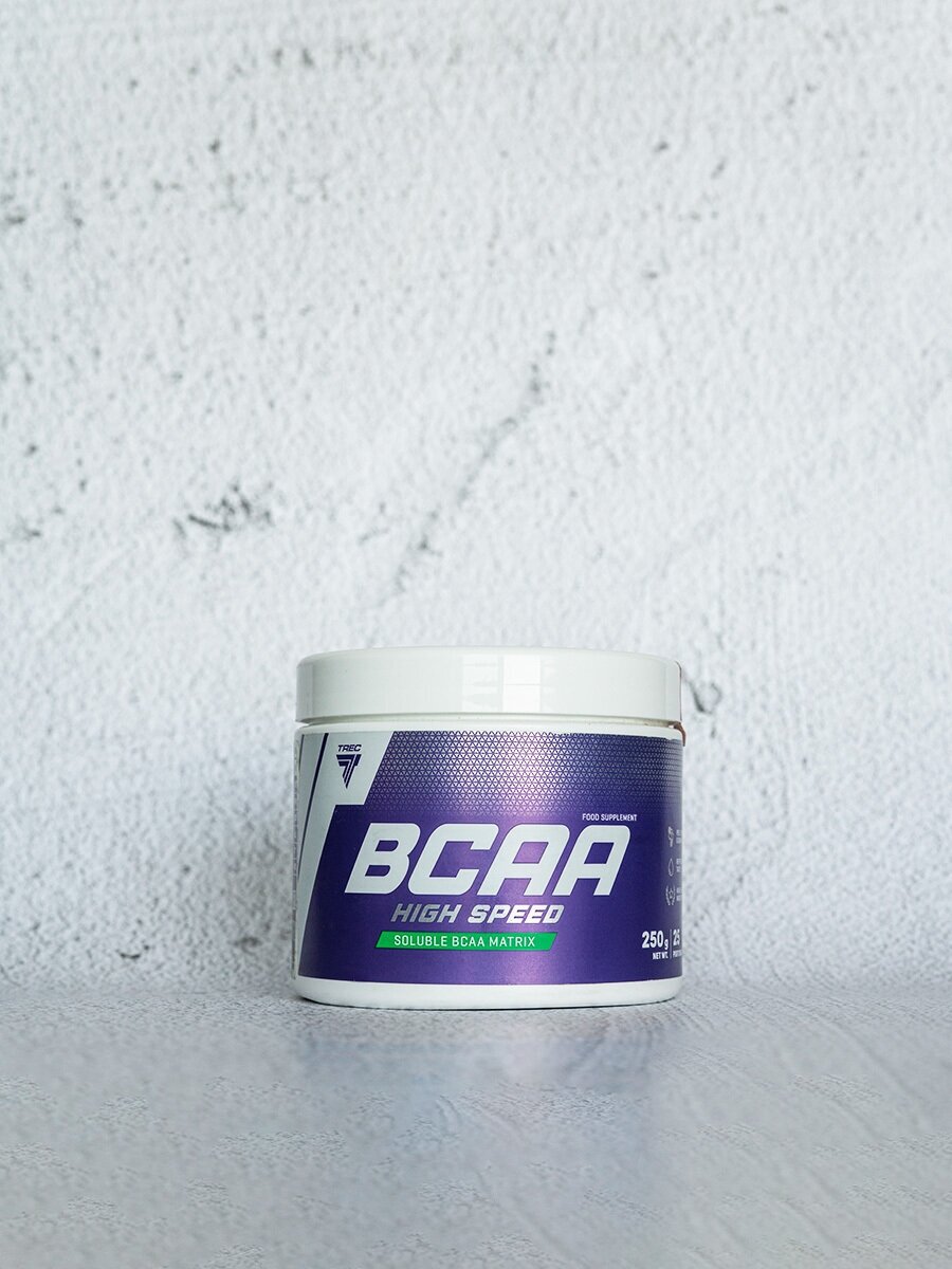 BCAA спорт питание порошок 250 гр, Trec Nutrition BCAA 2:1:1 High Speed, вкус кактус