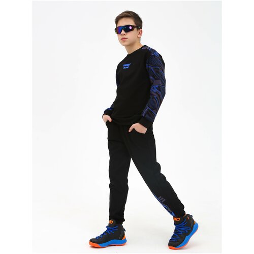 KRUTTO Спортивный костюм для мальчика подростковый синий (р. 164)