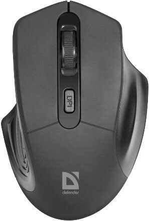 Мышь беспроводная Defender Datum MB-345 черный,4 кнопки, 800-1600 dpi