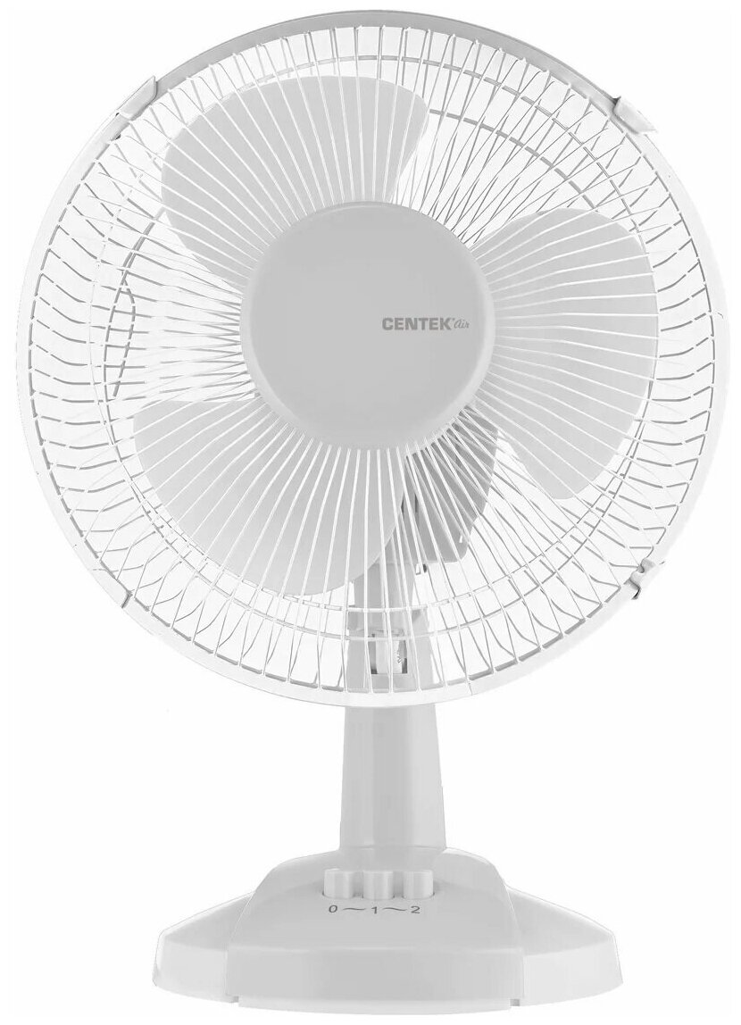 Вентилятор Centek CT-5006 White, настольный, 25 Вт, 27 см, 2 скорости, белый - фотография № 1