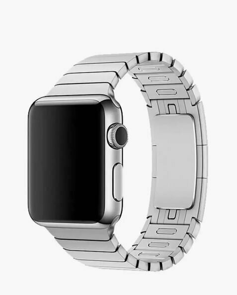 Ремешок металлический для Apple Watch series3/4/5, Devia Elegant Series Link Bracelet 38/40mm серебристый