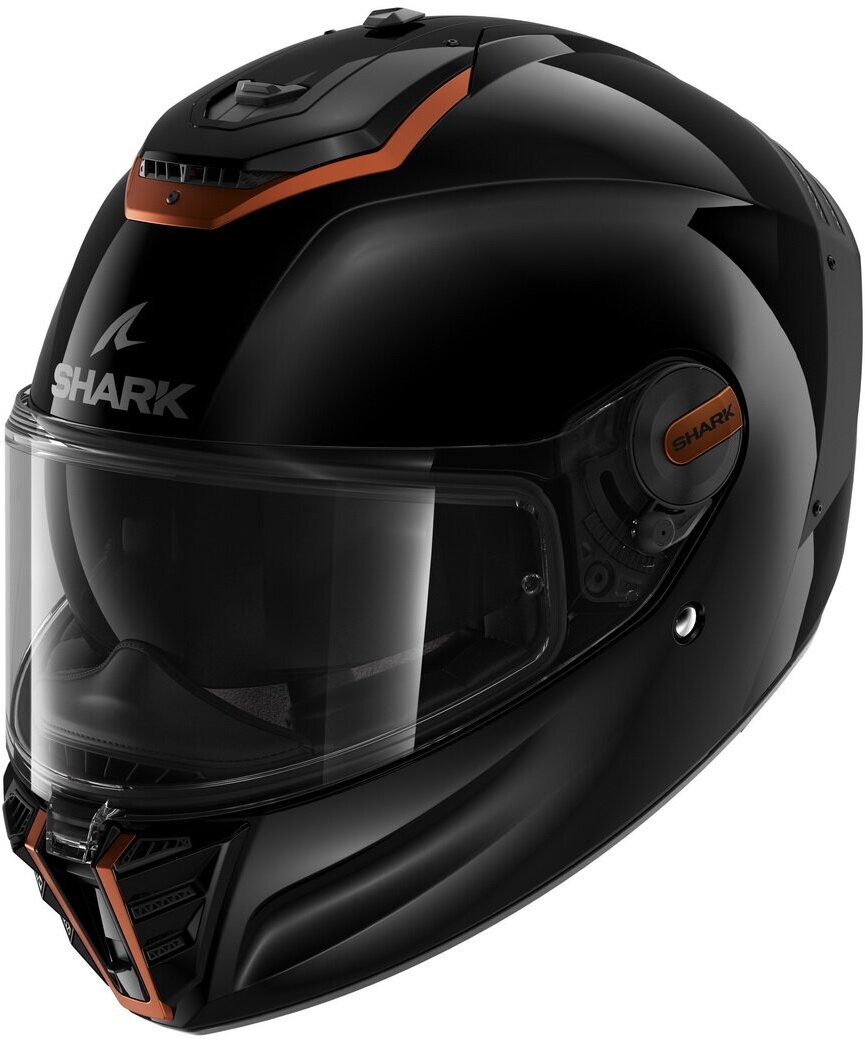 Мотошлем SPARTAN RS BLANK SP, цвет Черный/Коричневый, Размер M