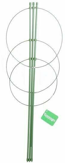 Кустодержатель, диаметр 18,5-20-22 см, высота60 см, металл, зелёный - фотография № 4