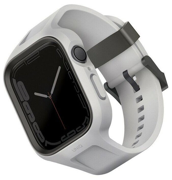 Чехол+ремень Uniq Monos 2-in-1 case+strap для Apple Watch 45/44 mm серый (Grey) (45MM-MONOSGRY)