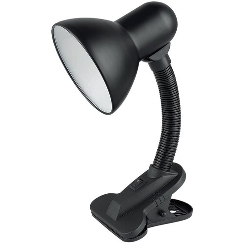 Настольный светильник Е27 GLANZEN DL-0001-40-C-black на прищепке черный
