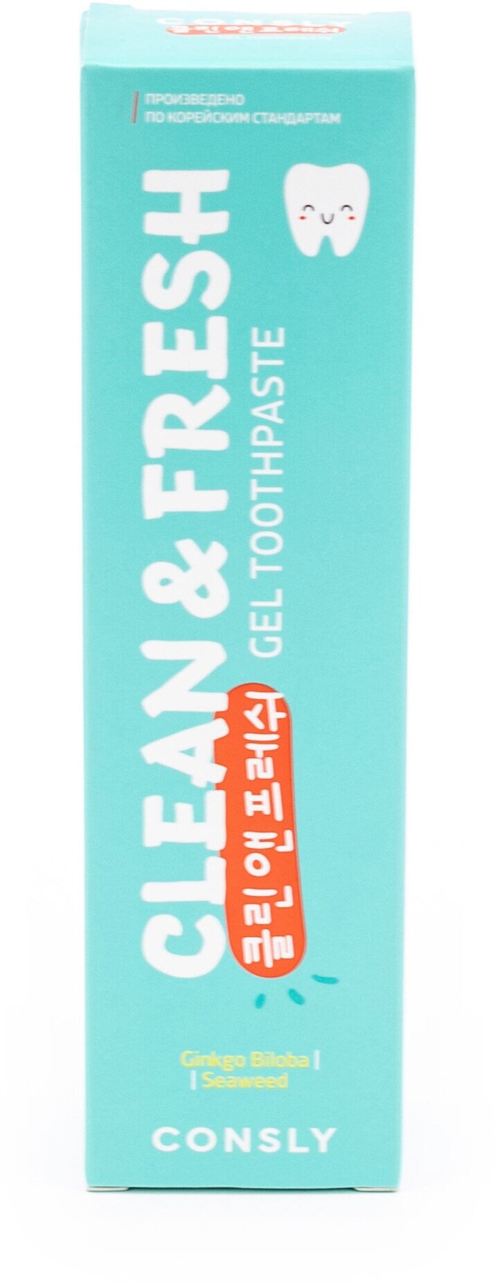 Паста зубная гелевая с экстрактами бамбука и зеленого чая Clean&Fresh Consly 105г Jiangsu Hanhe Daily Chemicals Co., Ltd - фото №19