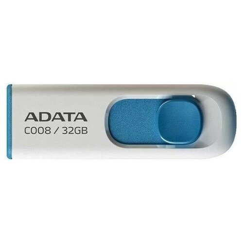 USB флэш-накопитель A-DATA 32GB WH/BLUE USB2 (AC008-32G-RWE) 1303830