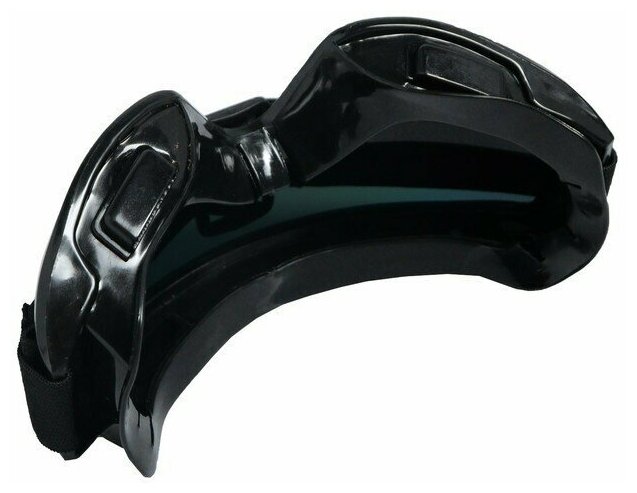 Очки-маска для езды на мототехнике стекло хамелеон черные