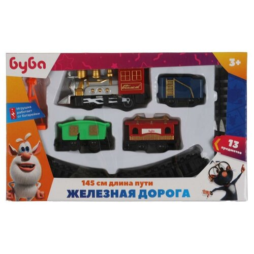 Железная дорога Буба, длина пути 145 см. игровой набор (в асс) Играем Вместе A147-H06316-R5 железная дорога хот вилс длина пути 145 см игровой набор играем вместе a147 h06316 r6